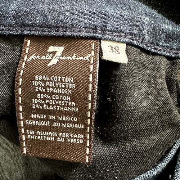 Men’s 7 For All Mankind Slimmy Jeans Dark Wash Size 38x31 - Picture 7 of 10